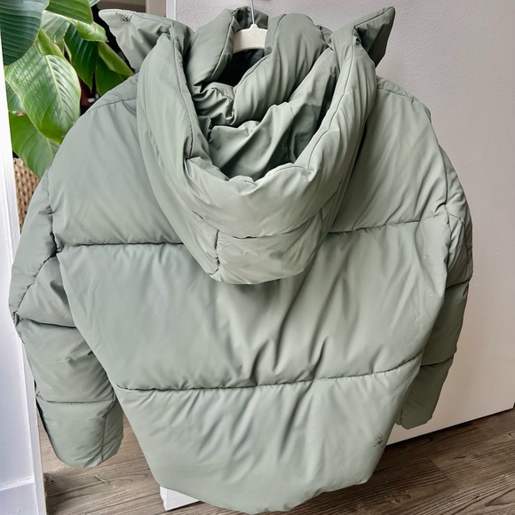 Zara oversized puffer jacket in mint green - XS - Picture 2 of 3